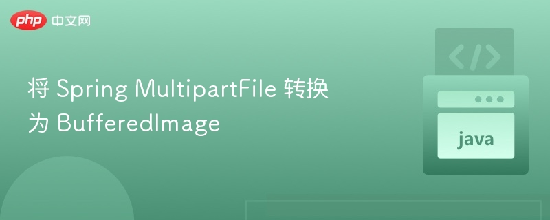 将 Spring MultipartFile 转换为 BufferedImage