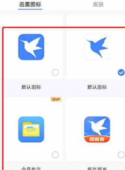 迅雷app怎么设置个性化图标