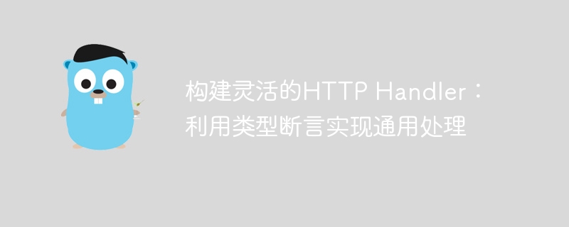 构建灵活的HTTP Handler:利用类型断言实现通用处理