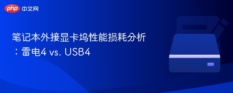 笔记本外接显卡坞性能损耗分析:雷电4 vs. USB4