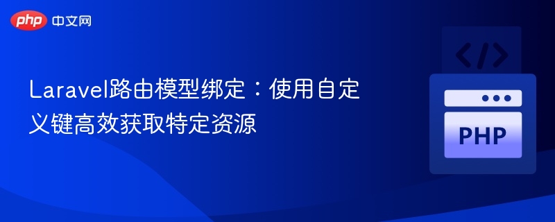 Laravel路由模型绑定:使用自定义键高效获取特定资源