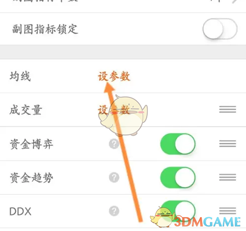 《东方财富》设置年线方法
