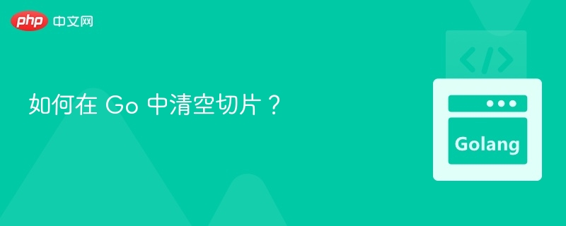 如何在 Go 中清空切片?