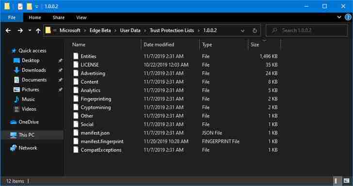 Win10 Chromium Edge新增跟踪保护功能