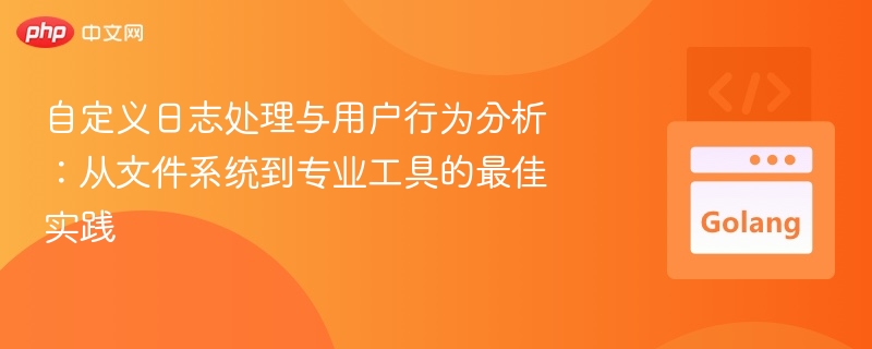 自定义日志处理与用户行为分析:从文件系统到专业工具的最佳实践