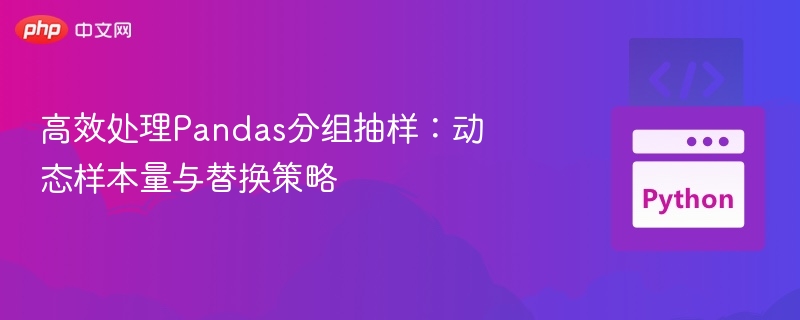 高效处理Pandas分组抽样:动态样本量与替换策略
