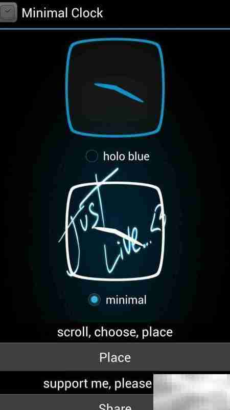 Minimal Clock:小巧桌面时钟插件
