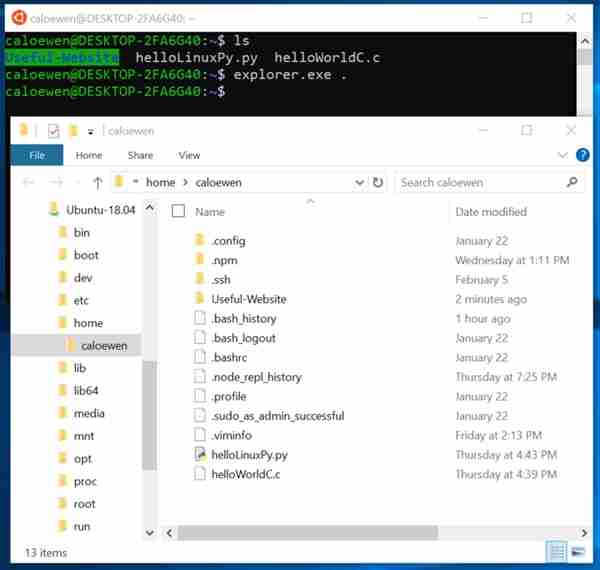 Windows 10新版改进:资源管理器可直接访问Linux文件
