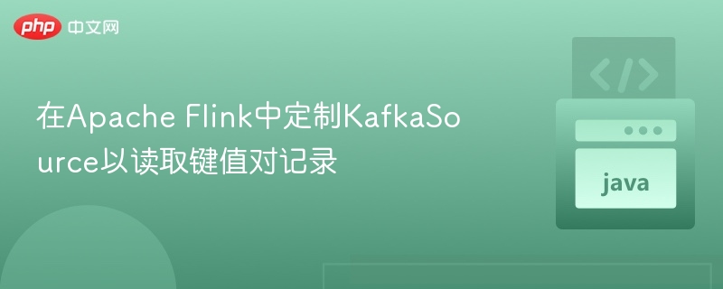 在Apache Flink中定制KafkaSource以读取键值对记录