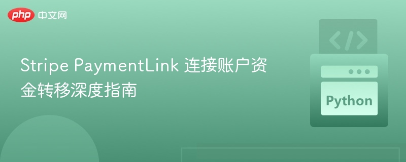 Stripe PaymentLink 连接账户资金转移深度指南