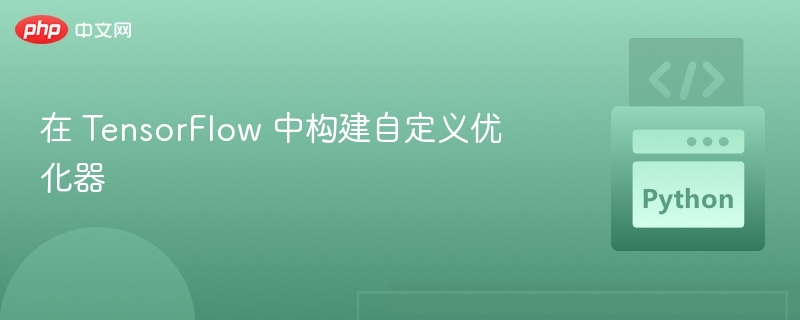在 TensorFlow 中构建自定义优化器
