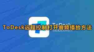 ToDesk如何开启音频播放