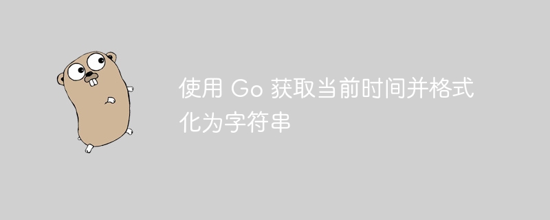 使用 Go 获取当前时间并格式化为字符串