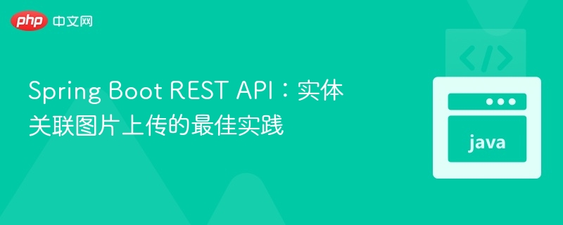 Spring Boot REST API:实体关联图片上传的最佳实践
