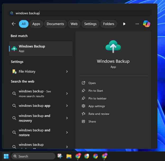 “Windows 备份”应用程序可以隐藏无法卸载:有个小方法!