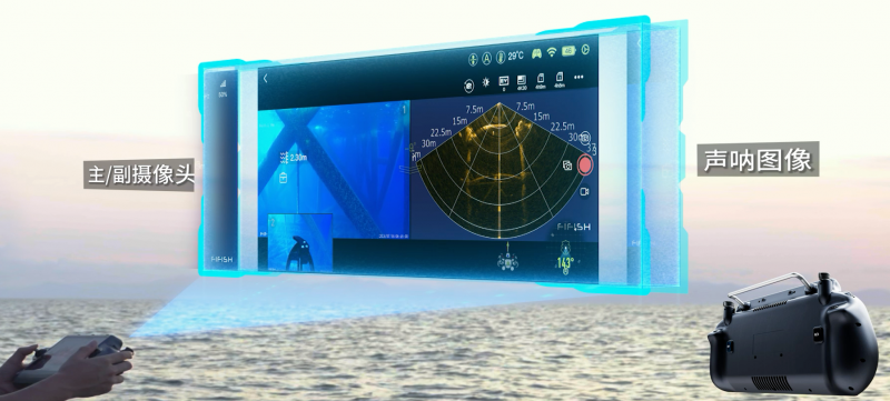 掌中视界,一触即达|鳍源水下机器人Q-iRC行业带屏遥控器正式发布!