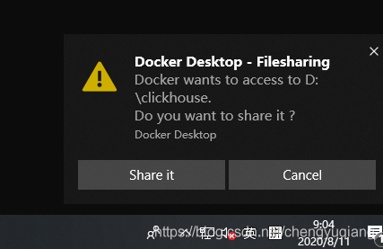 Windows下Docker安装ClickHouse