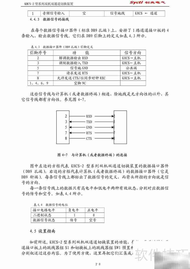 KHCS双机切换装置说明
