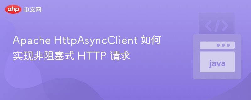 Apache HttpAsyncClient 如何实现非阻塞式 HTTP 请求