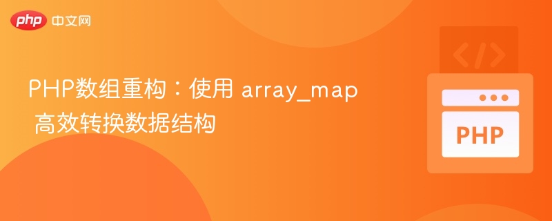 PHP数组重构:使用 array_map 高效转换数据结构