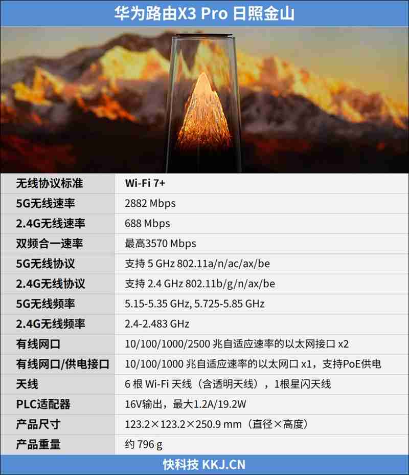 迄今为止最美路由器！华为路由X3 Pro日照金山版体验评测：能打的不仅仅是颜值