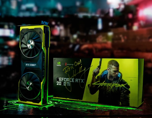 超稀有！NVIDIA赠送黄仁勋亲签RTX 2080 Ti《赛博朋克2077》定制显卡
