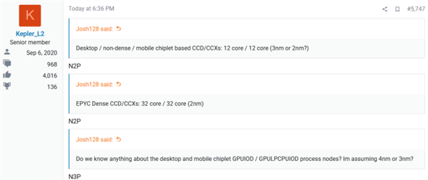 性能飞跃!AMD下代Zen6 CCD采用台积电2nm N2P:IOD为3nm N3P