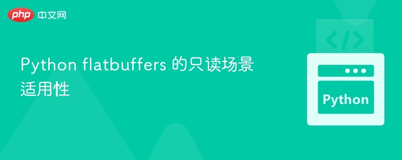 Python flatbuffers 的只读场景适用性