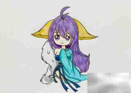 涂山雅雅简笔画教程