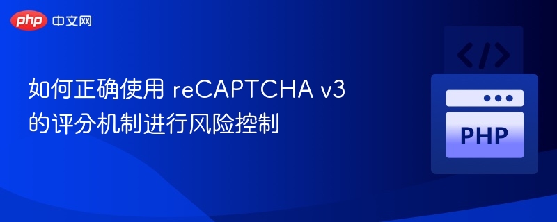 reCAPTCHA v3 评分机制使用指南