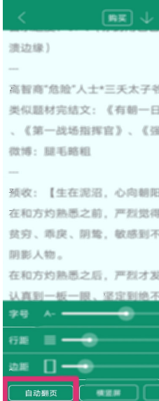 晋江文学城自动翻页怎么开启
