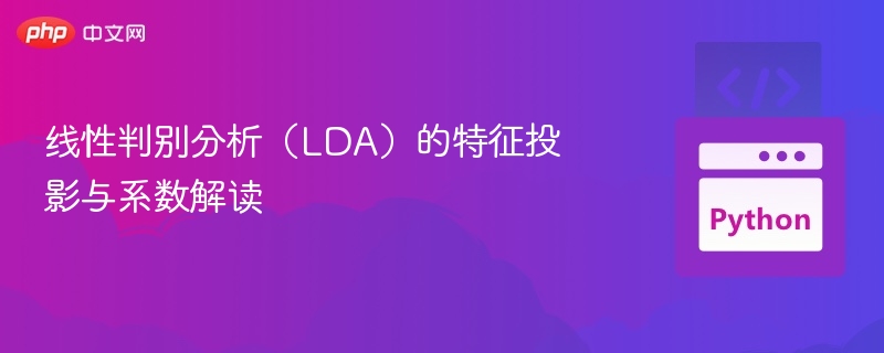 线性判别分析（LDA）的特征投影与系数解读