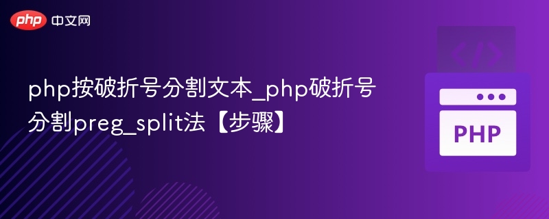 php按破折号分割文本_php破折号分割preg_split法【步骤】
