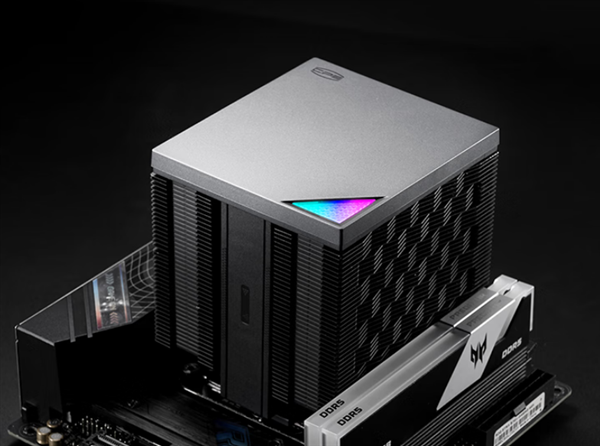 超频三RZ620M X风冷散热器首发219元起：小型双塔设计 三角散热鳍片