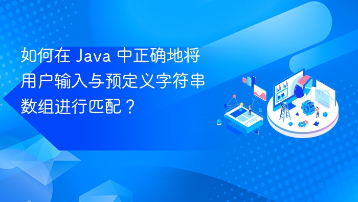 如何在 Java 中正确地将用户输入与预定义字符串数组进行匹配？
