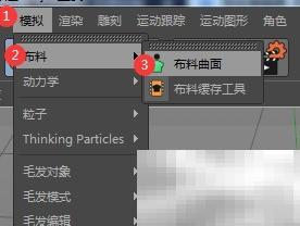 C4D布料曲面与标签差异解析