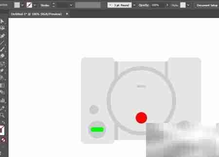 用AI绘制PS1经典手柄