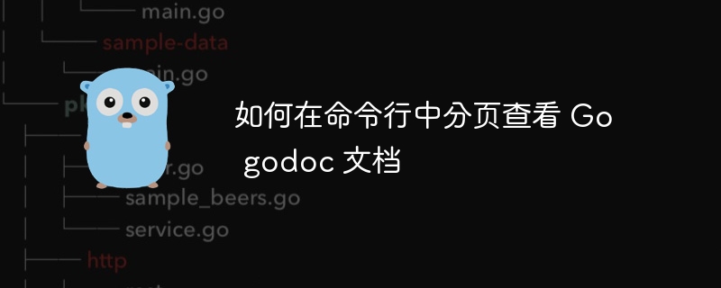 Go godoc 文档分页查看方法