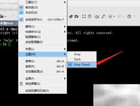 Xshell6.0设置Gray Classic主题