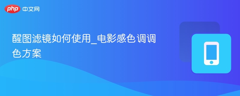 醒图滤镜如何使用_电影感色调调色方案