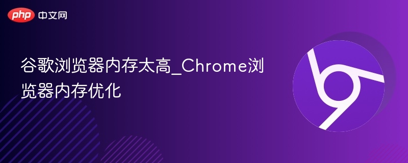 谷歌浏览器内存太高_Chrome浏览器内存优化