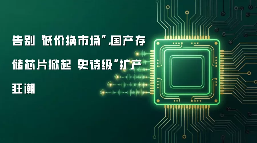 告别“低价换市场”,国产存储芯片掀起“史诗级”扩产狂潮