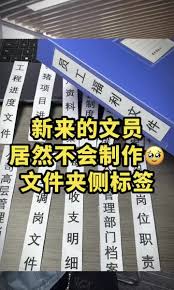 如何用Excel表格制作文件夹侧标签