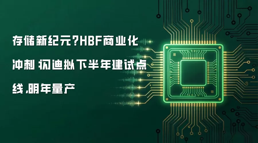 存储新纪元?HBF商业化冲刺:闪迪拟下半年建试点线,明年量产