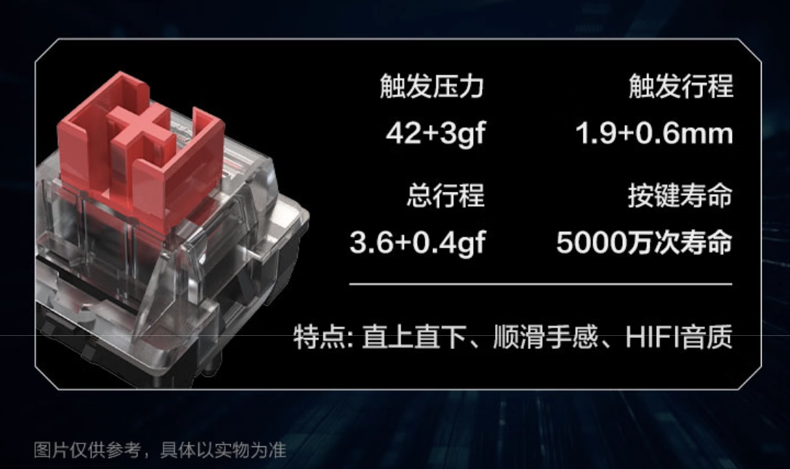 雷神推出 KG3089 侧刻有线机械键盘:89 键布局,129 元