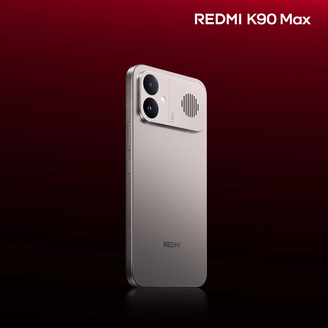 小米 REDMI K90 Max 手机“太空银”外观揭晓:冷调银色机身 + 铝合金中框