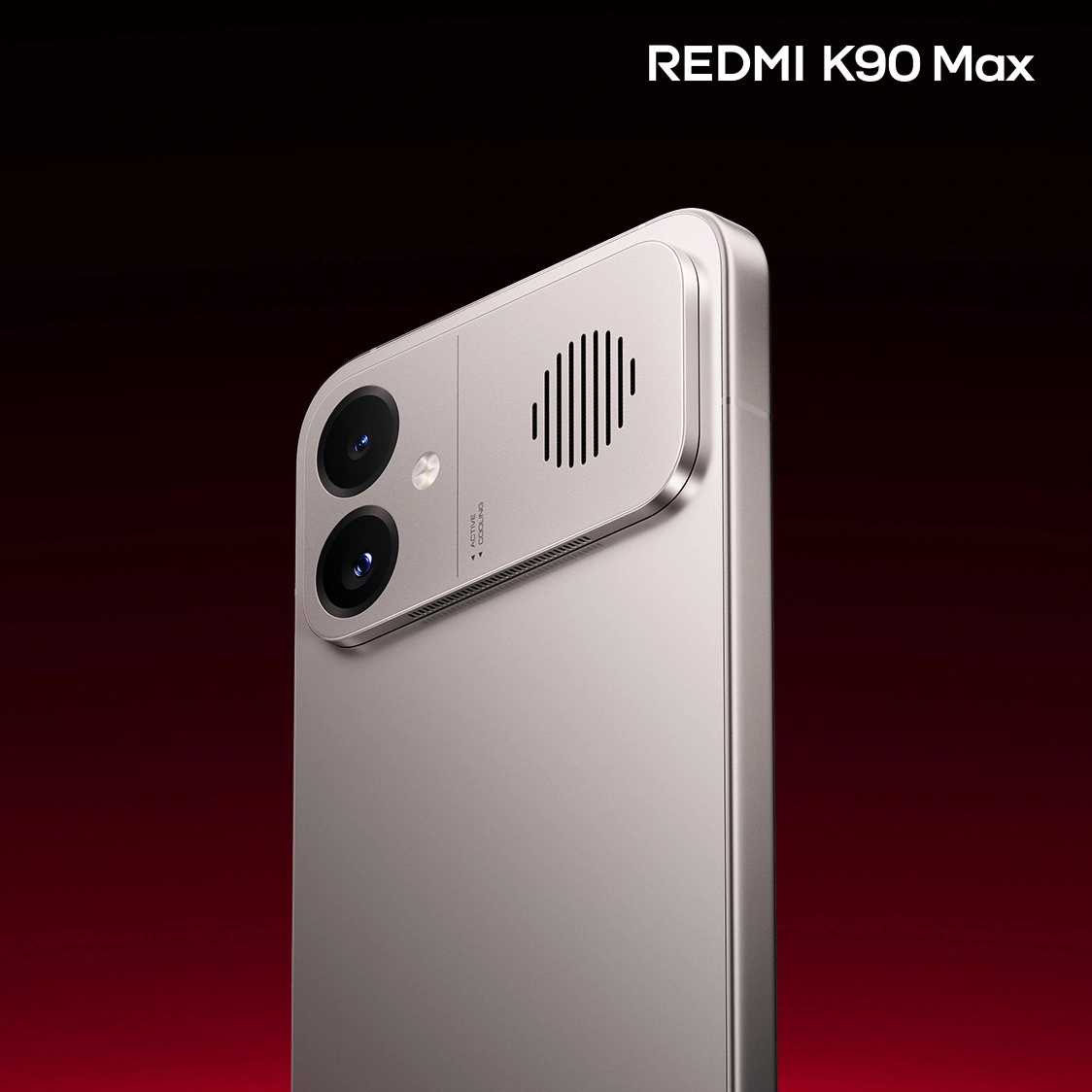 小米 REDMI K90 Max 手机“太空银”外观揭晓:冷调银色机身 + 铝合金中框
