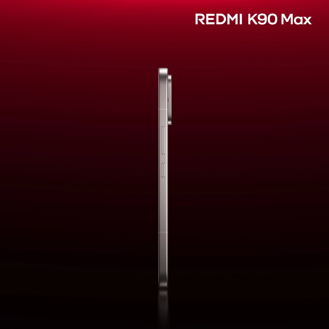 小米 REDMI K90 Max 手机“太空银”外观揭晓:冷调银色机身 + 铝合金中框