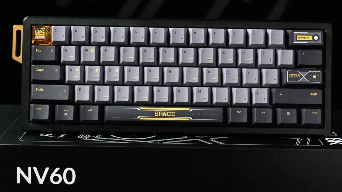 贱驴 NV60 磁轴键盘上市:显卡主题造型设计,899 元
