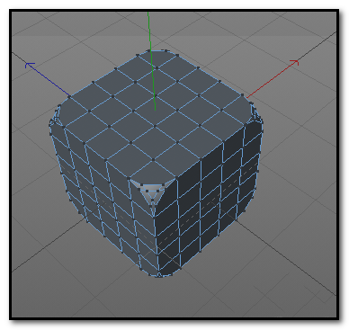 c4d立方体制作倒角